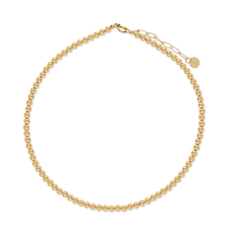 Gold Classics 4mm Beaded Necklace Gold Classics 4mm Beaded Necklace