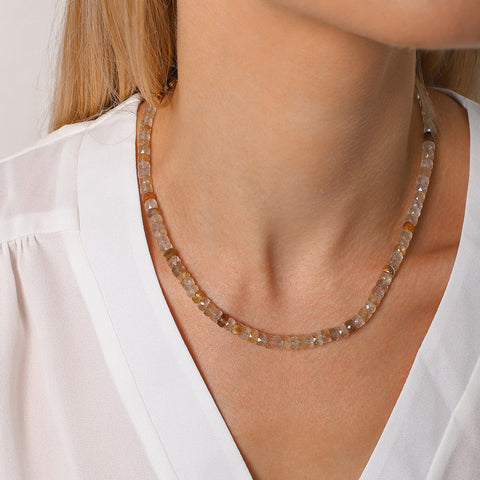 Gold and Quartz Necklace Gold and Quartz Necklace