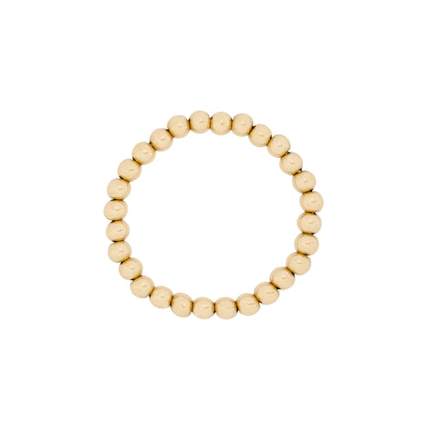 3mm Classics Gold Beaded Stretch Ring