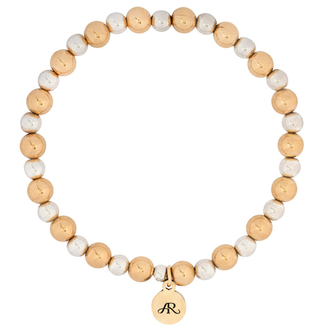 Mix It Up Collection: Chunky Gold and Silver Beaded Bracelet