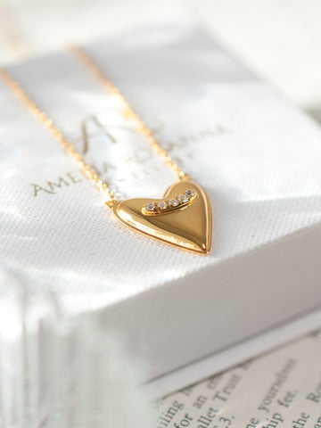 Suspended Heart Necklace