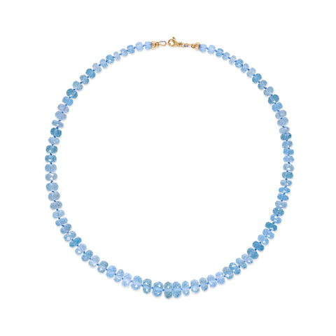 Faceted Aquamarine Necklace