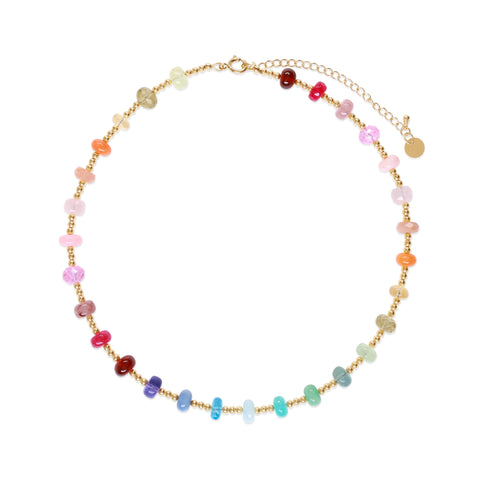 Golden Rainbow Fusion Necklace