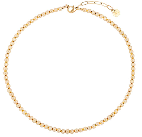 Gold Classics 5mm Beaded Necklace