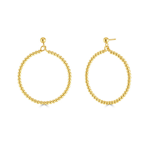 Classics Dainty Beaded Stud Hoops