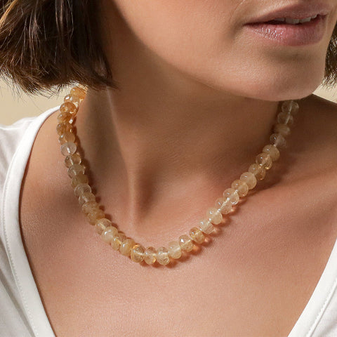 *LIMITED EDITION* Chunky Golden Quartz Gemstone Necklace
