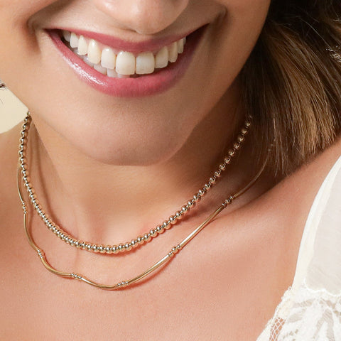 Gold Tuber Necklace