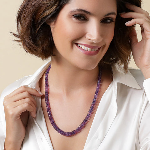 Rare Purple Sapphire Necklace