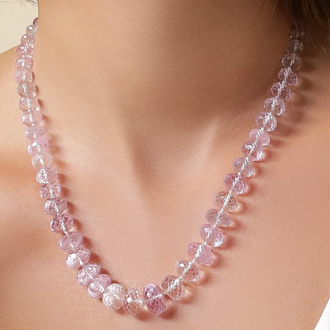 Pale Pink Sapphire Necklace