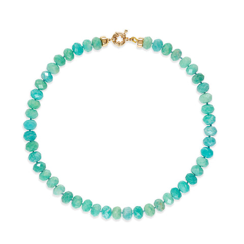 Chunky Faceted Amazonite Necklace